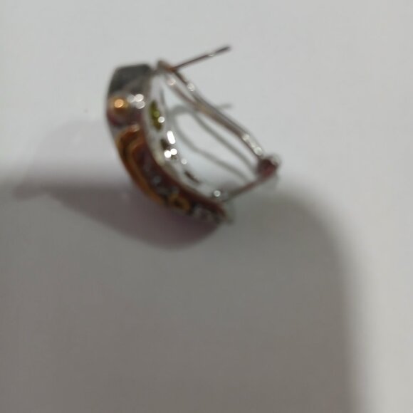 Pink earring cubic zirconia CZ swarovski stone NWT - Picture 3 of 4